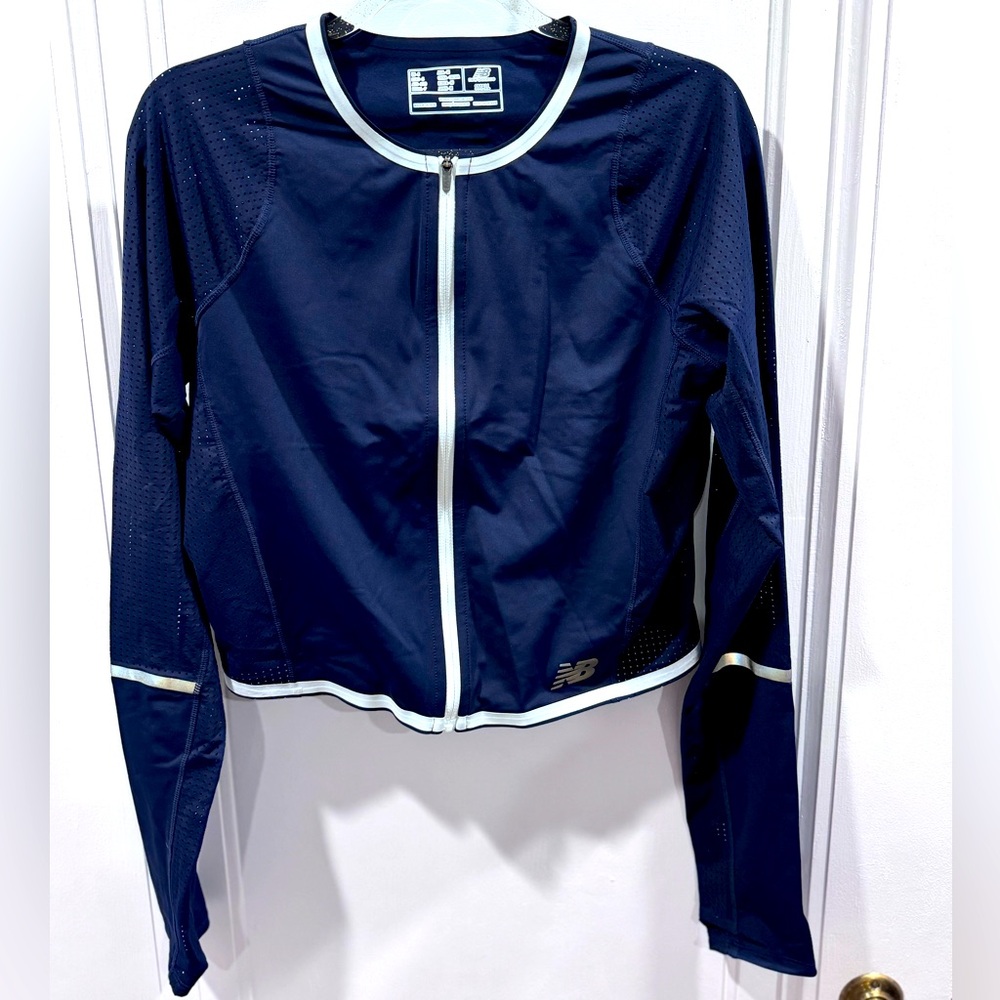 New Balance, Size Small, women’s cropped zip-up.